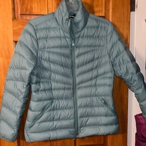 NEW! Lands End Packable Jacket Teal 6/8